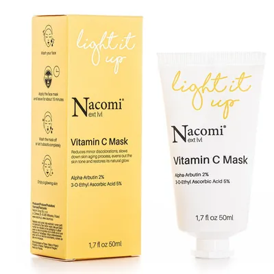 Nacomi Next Lvl, Light it up, Vitamin C Mask (Rozjaśniająca maska z witaminą C)