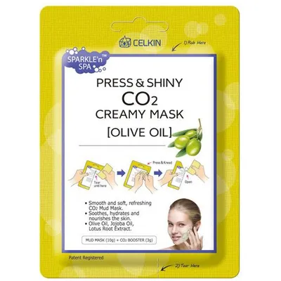 Celkin Press & Shiny, CO2 Creamy Facial  Olive Mask (Maseczka do twarzy `CO2 z oliwkami`)