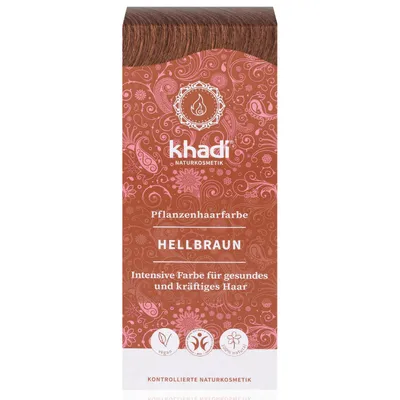 Khadi Herbal Hair Colour, Light Brown (Ziołowa farba do koloryzacji włosów `Jasny brąz`)