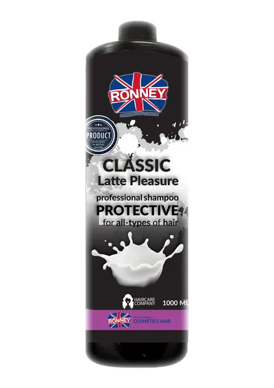 Ronney Professional Shampoo Classic Latte Pleasure Protective (Szampon do włosów ochronny do każdego rodzaju włosów)
