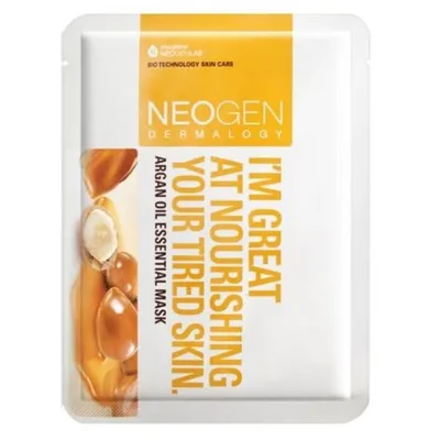 Neogen Dermalogy, Argan Oil Essential Mask (Odżywcza maska w płacie z arganem)