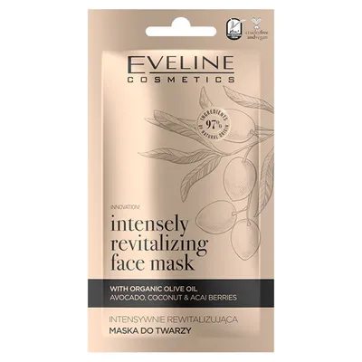 Eveline Cosmetics Organic Gold, Intensywnie rewitalizująca maska do twarzy