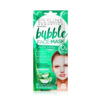 Eveline Cosmetics Bubble Face Mask Moisturising & Soothing (Maska bąbelkowa w płacie `Nawilżenie i Ukojenie`)