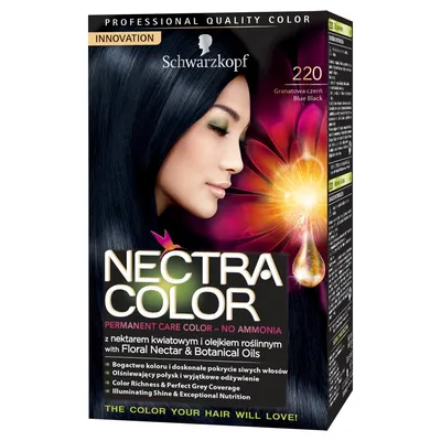 Schwarzkopf Nectra Color, Farba do włosów bez amoniaku