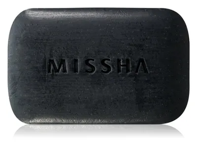Missha Black Ghassoul Foam Cleansing Bar (Mydło do twarzy z marokańską glinką mineralną)