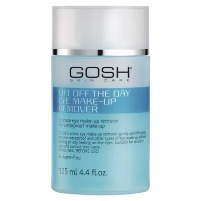 Gosh Keep Young and Beautiful, 2-phase eye make-up remover (Dwufazowy płyn do wodoodpornego demakijażu oczu)