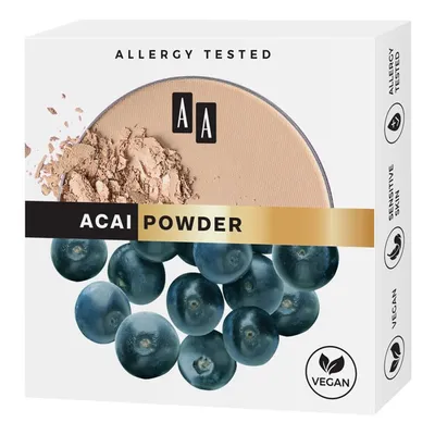 AA Make Up, Puder matujący  z jagodami Acai `Acai Powder`
