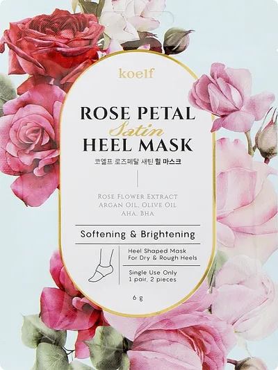 Petitfee Rose Petal Satin Heel Mask (Maska na pięty)