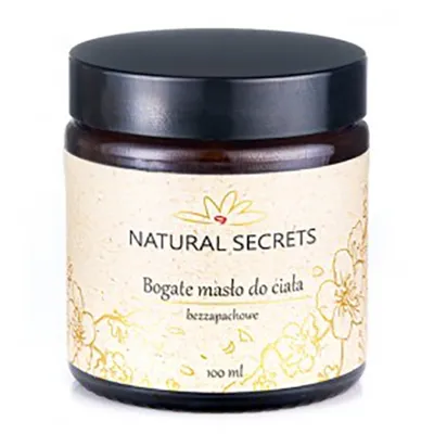 Natural Secrets Bogate masło do ciała  bezzapachowe