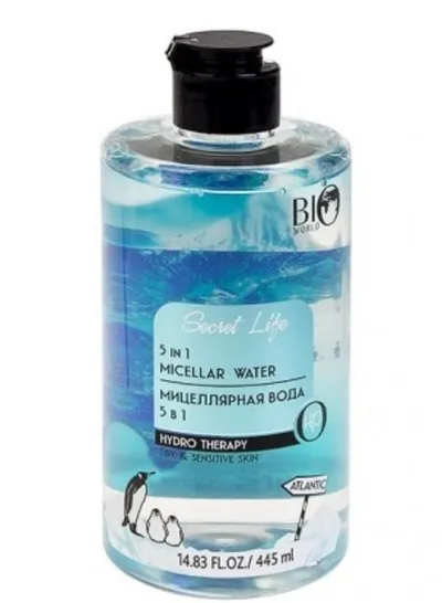 Bio World Secret Life, Hydro Therapy 5 in 1 Micellar Water (Nawilżający płyn micelarny 5 w 1)