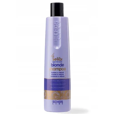 Echos Line Seliar, Blonde Shampoo Platinum & Argan (Szampon do włosów rozjaśnianych i blond z platyną i olejkiem arganowym)