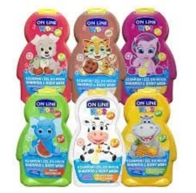 On Line Kids,  Shampoo & Body Wash 2 in 1 (Szampon i żel do mycia 2 w 1 (różne rodzaje))