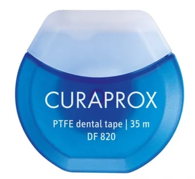 Curaprox Dental tape DF 820 PTFE (Taśma dentystyczna)