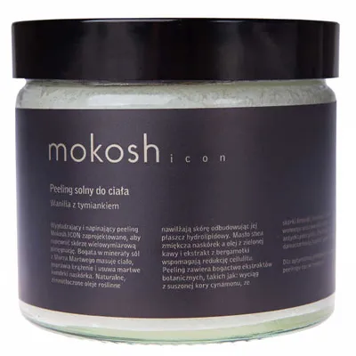 Mokosh Cosmetics Icon, Peeling solny do ciała `Wanilia z tymiankiem`
