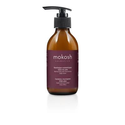 Mokosh Cosmetics Nawilżająco-rozświetlający lotion do ciała `Czereśnia z bursztynem`