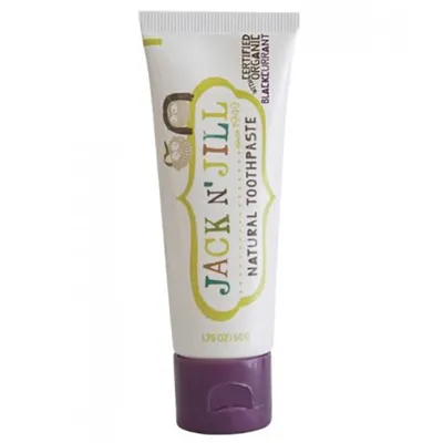 Jack N'Jill Natural Toothpaste Blackcurrant (Naturalna pasta do zębów z organiczną czarną porzeczką i ksylitolem)