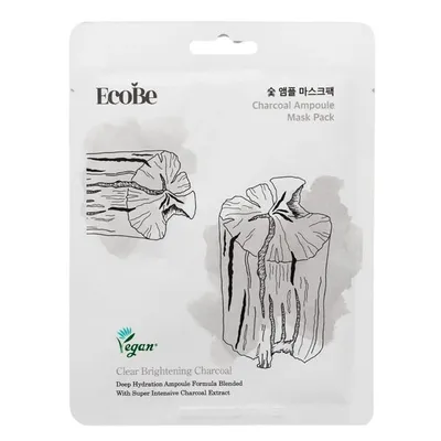 EcoBe Charcoal, Ampoule Mask Pack (Maska w płachcie z aktywnym węglem)
