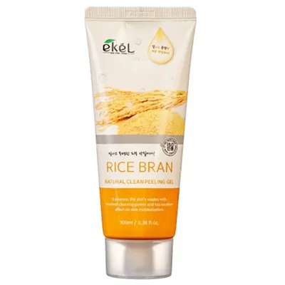 Ekel Rice Bran, Natural Clean Peeling Gel (Peeling rolujący z otrębami ryżowymi)
