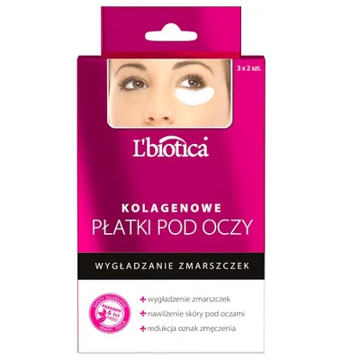 L'biotica Kolagenowe płatki pod oczy wygładzające zmarszczki