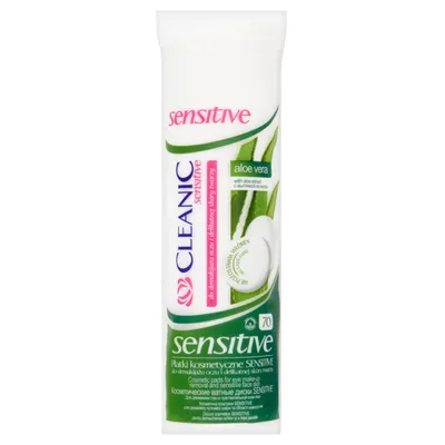 Cleanic Sensitive, Płatki kosmetyczne z aloesem