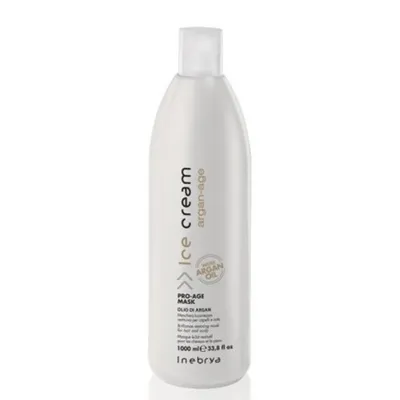 Inebrya Argan Age, Pro-Age Mask (Regenerująca maska do włosów dojrzałych z olejkiem arganowym)