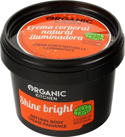 Organic Kitchen Shine Bright, Natural Body Cream Radiance (Naturalny rozświetlający krem do ciała)