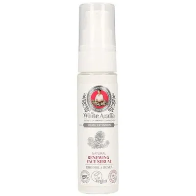 Receptury Babuszki Agafii White Agafia, Natural Renewing Face Serum, Youth Extension (Biała Agafia, Naturalne odnawiające serum do twarzy 35+ z różeńcem)