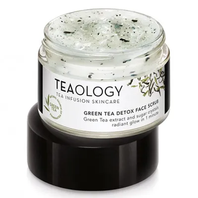 Teaology Jasmine Tea Detox Facial Scrub (Oczyszczający scrub do twarzy z ekstraktem z herbaty jaśminowej  ultra rozświetlenie w 1 minutę)