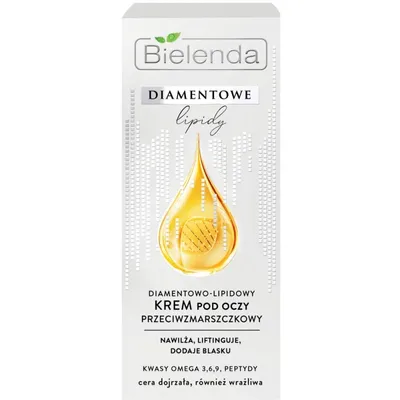 Bielenda Diamentowe Lipidy, Diamentowo-lipidowy krem pod oczy przeciwzmarszczkowy