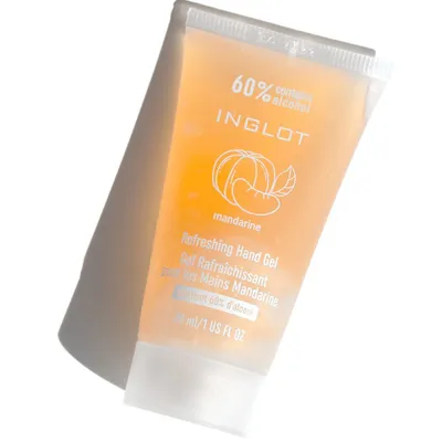 Inglot Mandarine Refreshing Hand Gel 60% Alcohol (Odświeżający żel do rąk o zapachu mandarynki 60% alkoholu)