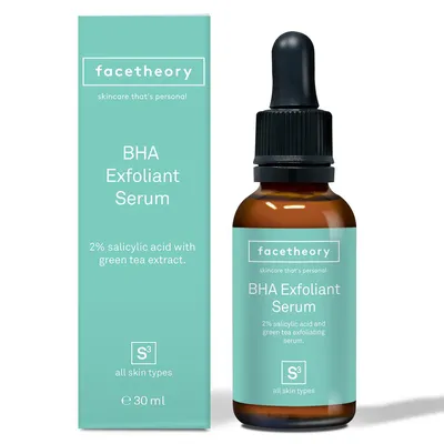 Facetheory BHA Exfoliating Serum with 2% Salicylic Acid and Green Tea Extract (Złuszczające serum BHA z 2% kwasem salicylowym i ekstraktem z zielonej herbaty)