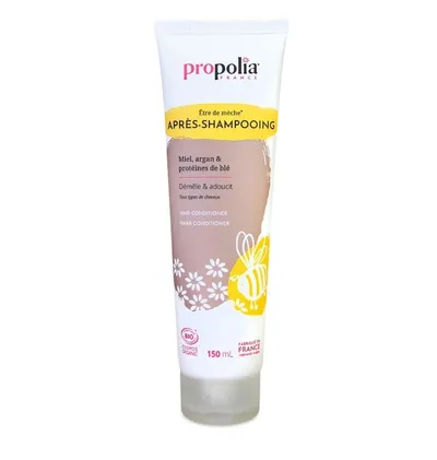 Beeyes Propolia Apres Shampooing (Organiczna odżywka do włosów z miodem, olejkiem arganowym i proteinami pszenicy)
