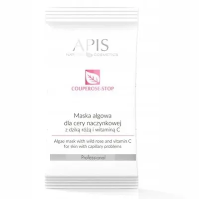 Apis Professional Line, Couperose -Stop, Maska algowa dla cery naczynkowej z dziką różą i witaminą C