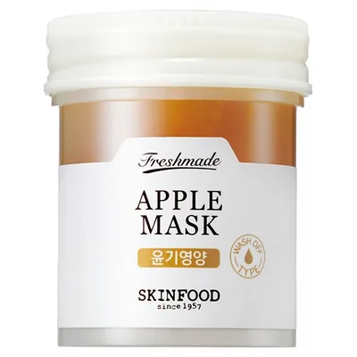 SkinFood Freshmade, Apple Mask (Nawilżająco-rozświetlająca maseczka do twarzy)
