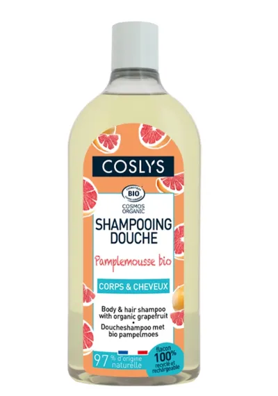 Coslys Pamlemousse Bio, Body & Hair Shampoo with Organic Grapefruit (Ultra delikatny szampon i żel pod prysznic 2 w 1 z grejpfrutem)