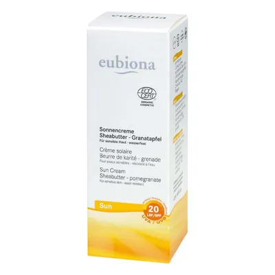 Eubiona Sun Cream Sheabutter - Pomegranate UVA / UVB 20 (Krem z filtrem przeciwsłonecznym SPF 20 - średnia ochrona)