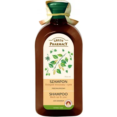 Green Pharmacy Szampon przeciwłupieżowy z cynkiem i dziegciem brzozowym