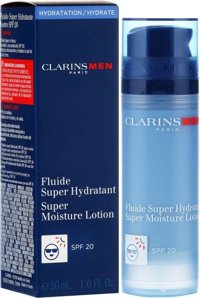 Clarins Men, Super Moisture Lotion SPF 20 (Lotion intensywnie nawilżający SPF20)