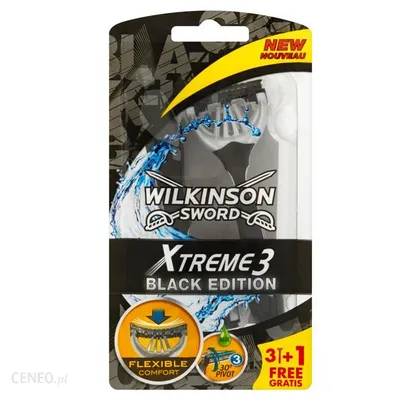 Wilkinson Extreme 3 Black Edition, Jednorazowe maszynki do golenia dla mężczyzn
