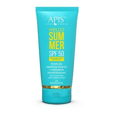 Apis Hello Summer, Krem do opalania twarzy z nektarem komórkowym SPF 50