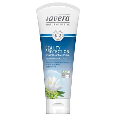 Lavera Beauty Protection, Reinigungsemulsion Meerestrauben & Lotus (Emulsja do mycia twarzy z algami i lotosem)