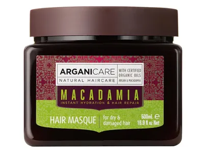 Arganicare Macadamia Masque Dry & Damaged Hair (Nawilżająca i odbudowująca maska do włosów suchych i zniszczonych)