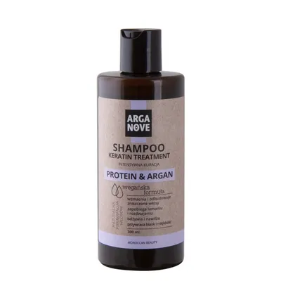 Arganove Shampoo Keratin Treatment Protein & Argan (Naturalny keratynowo-proteinowy szampon do włosów z olejem arganowym i roślinną keratyną)