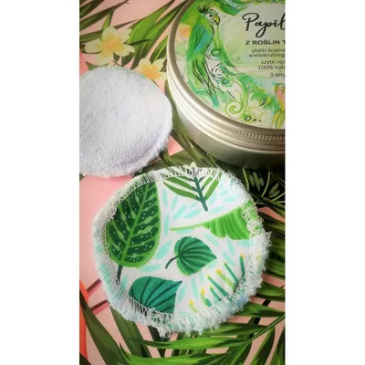 Papilio Naturals Płatki kosmetyczne wielokrotnego użytku z roślin tkane