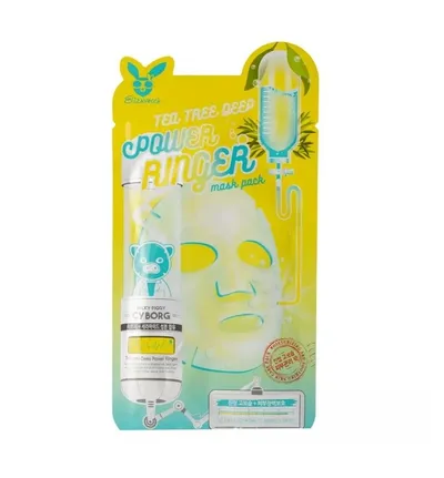 Elizavecca Tea Tree Deep Power Ringer Mask Pack (Maska w płachcie z wodą z drzewa herbacianego)