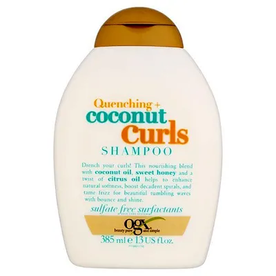 Organix Quenching + Coconut Curls, Shampoo (Szampon do włosów kręconych)