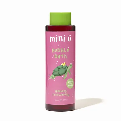 Mini-U Sparkling Strawberry Bubble Bath (Naturalny bąbelkowy płyn do kąpieli `Truskawka`)