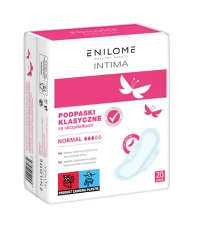 Enilome Healthy Beauty HB Intima, Podpaski klasyczne że skrzydełkami `Normal`