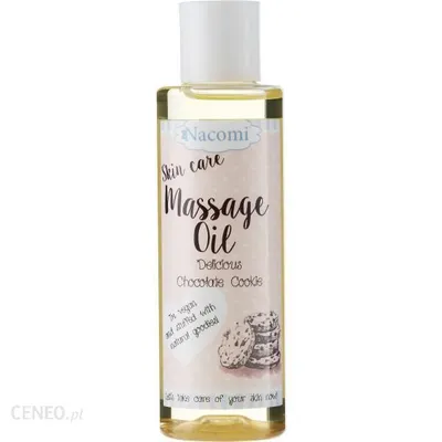 Nacomi Delicious Chocolate Cookie Massage Oil (Nawilżający olejek do masażu `Pyszne czekoladowe ciasteczko`)