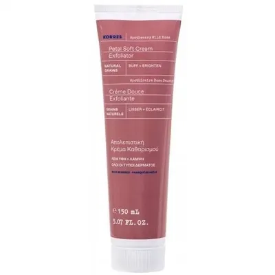 Korres Apothecary Wild Rose Petal Soft Cream Exfoliator (Delikatnie złuszczający krem do mycia twarzy)